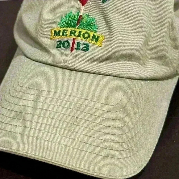 2013 U.S. Open Merion Golf Hat - USGA Member Edition - Tan, Adjustable, Vintage - Picture 3 of 6